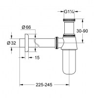 SIFON BOTELLA LAVABO GROHE